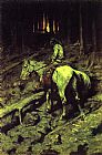 Frederic Remington Apache Fire Signal painting